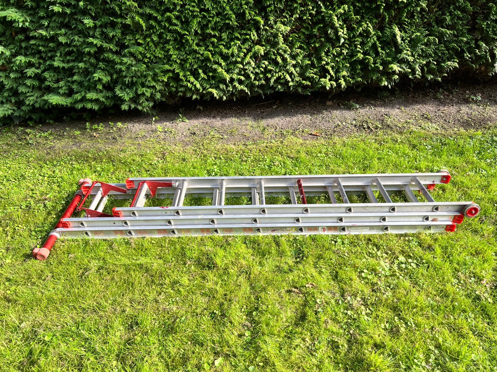 Altrex ladder 6 meter, 3 delig. Als nieuw. Zoetermeer, Ophalen, Zo goed als nieuw, 4 meter of meer