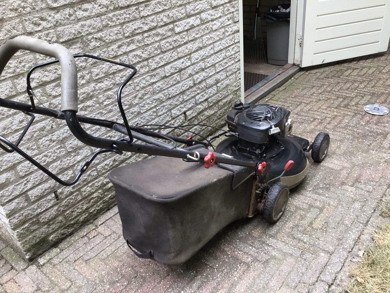 Murray Benzine Grasmaaier met Opvangzak - Gebruikt, Ophalen, Cirkelmaaier, Gebruikt, 40 t/m 49 cm