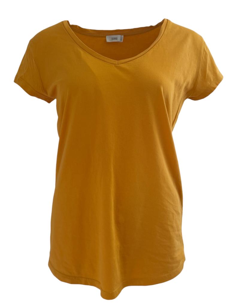 Closed shirt S, Geel, Ophalen of Verzenden, Zo goed als nieuw, Korte mouw