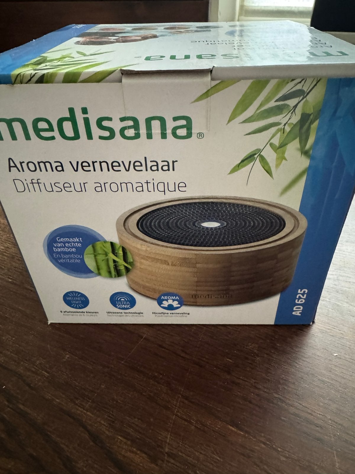 Medisana Aroma Vernevelaar AD 625 - Bamboe Design, Ophalen, Nieuw