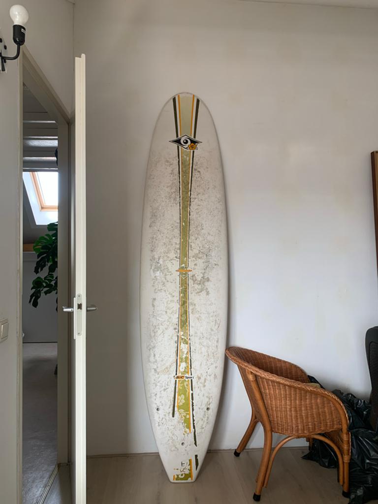 Gebruikt 7’9 surfboard, Watersport en Boten, Golfsurfen, Ophalen, Gebruikt, Longboard, Met vinnen