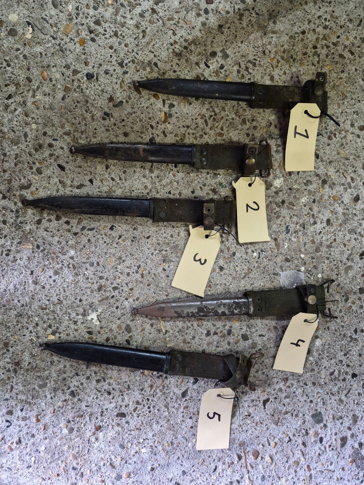FAL bajonet schede, Ophalen of Verzenden, Landmacht, Nederland, Mes of Dolk