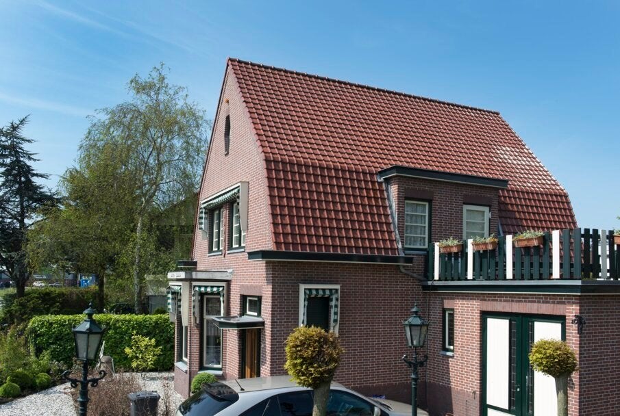 Nieuwe dakpannen - bruin geglazuurd Monier Tuile Du Nord., Doe-het-zelf en Verbouw, Dakpannen en Dakbedekking, Ophalen, Nieuw