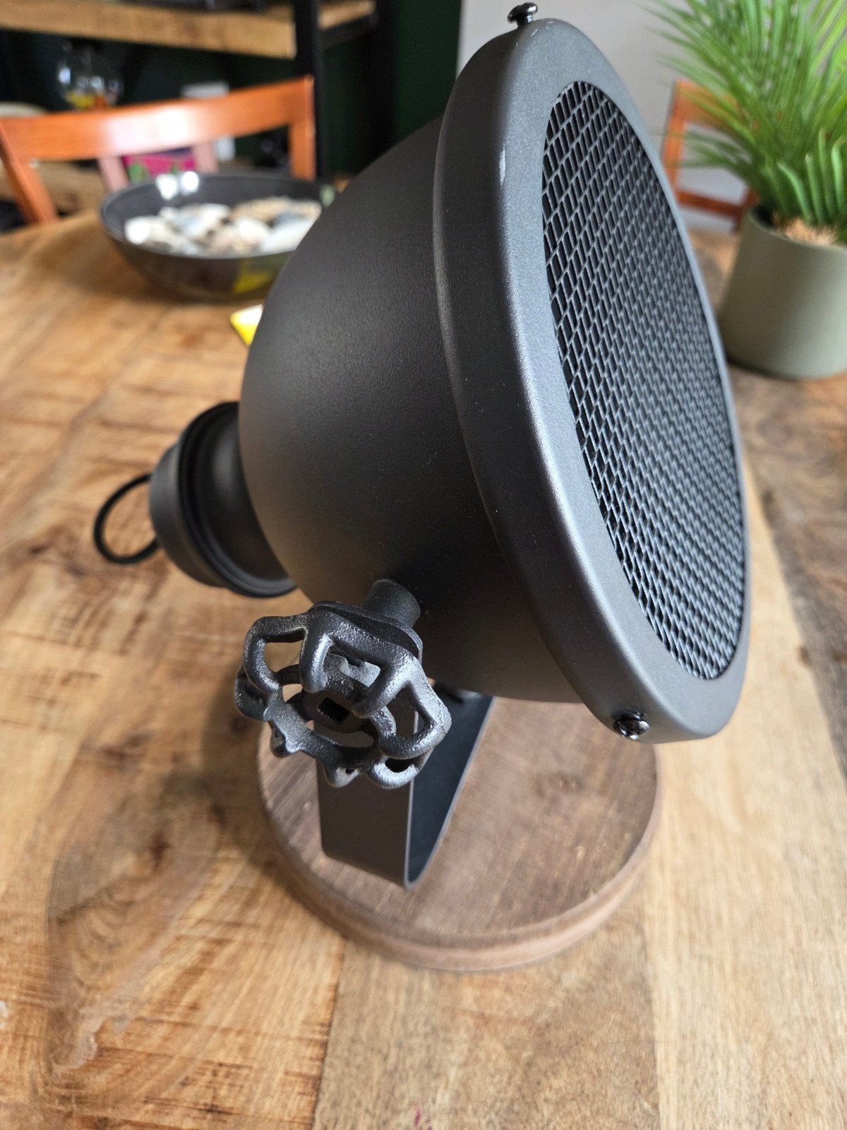 Tafellamp, Zwart, Ophalen, Hout