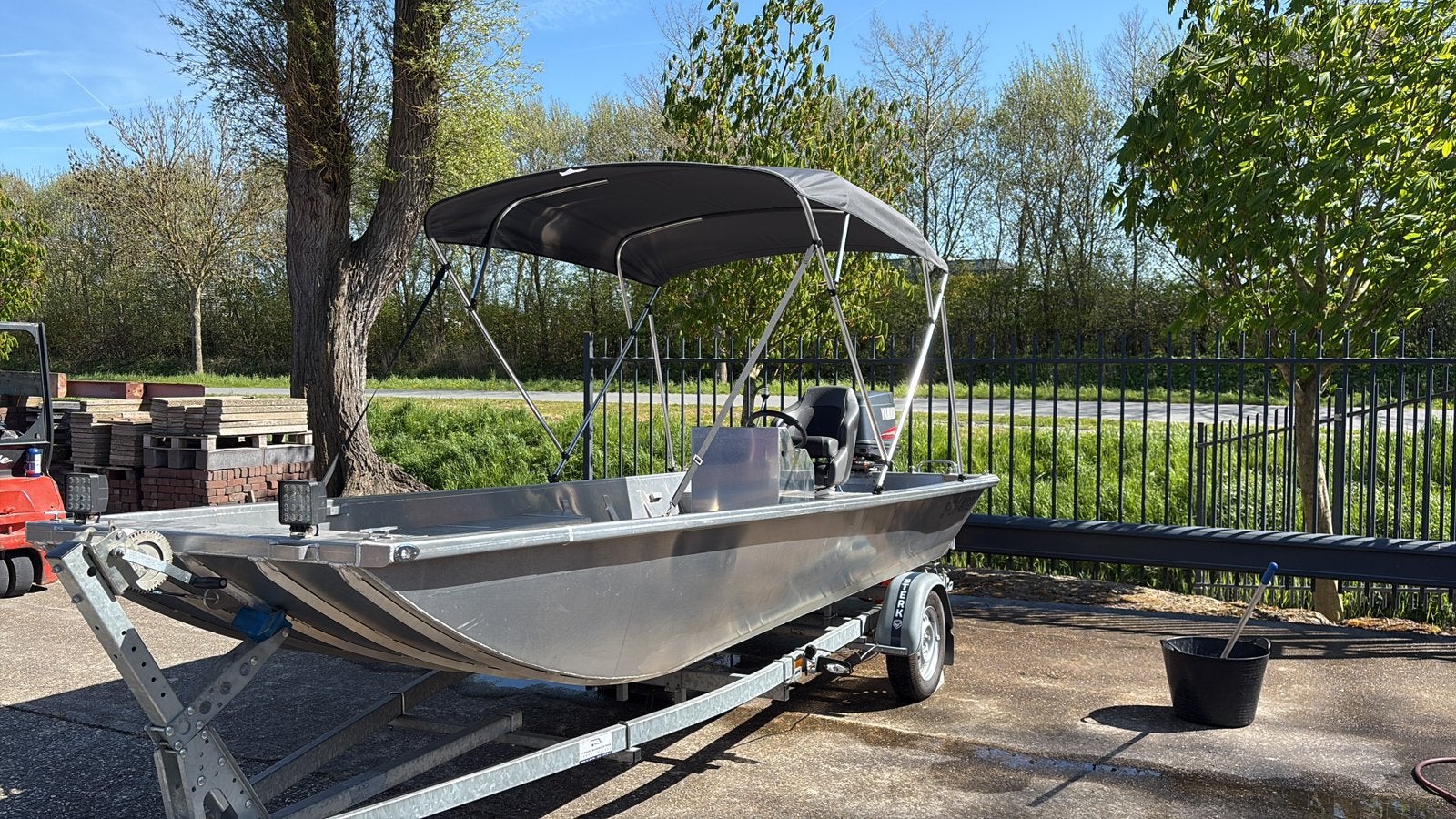 Aluminium consoleboot 5meter, Watersport en Boten, Sloepen, Ophalen, Consoleboot, Aluminium, 2.00 meter