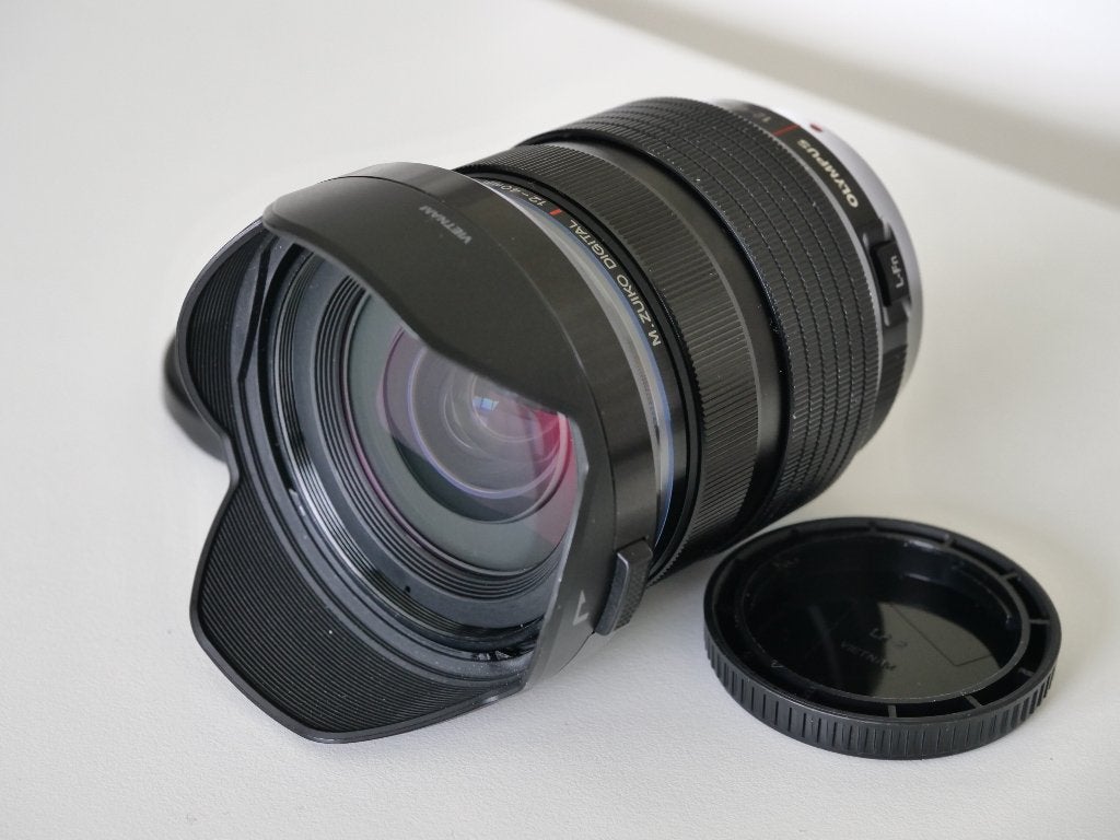 Olympus 12-40 / 12-40mm 2.8 PRO MFT, heel mooi, Gebruikt, Zonnekap, Micro Four Thirds, Olympus