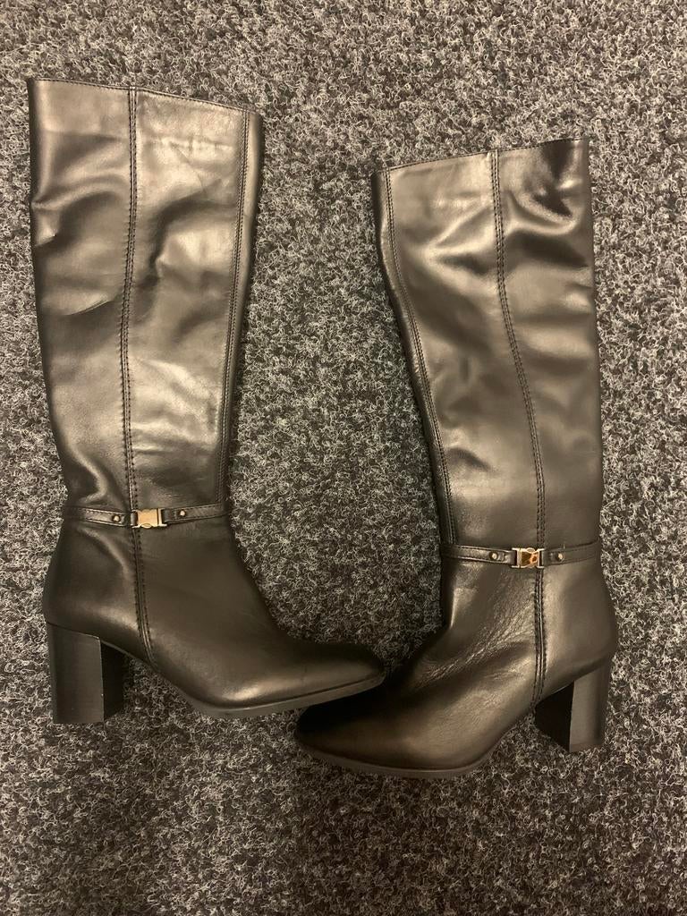 Nieuw zwart echt leer laarzen merk Lamica maat 36, Kleding | Dames, Schoenen, Hoge laarzen, Zwart, Nieuw, Ophalen of Verzenden