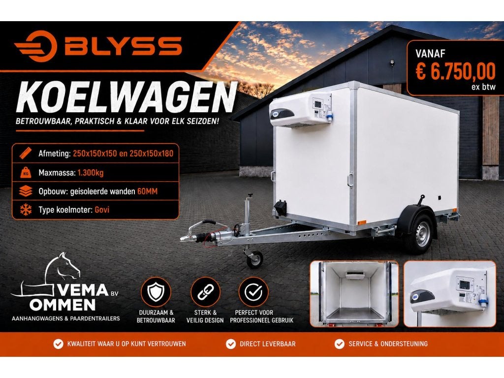 Blyss koelwagen basis vanaf € 6.750,00 grote voorra, Auto diversen, Nieuw