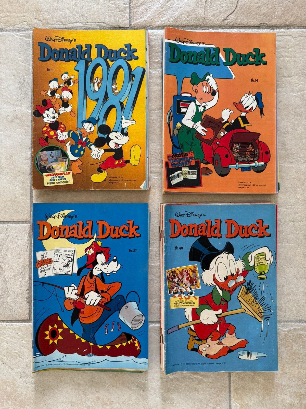 Donald Duck Weekblad, jaargang 1981, compleet, Gelezen, Complete serie of reeks, Europa, Ophalen of Verzenden