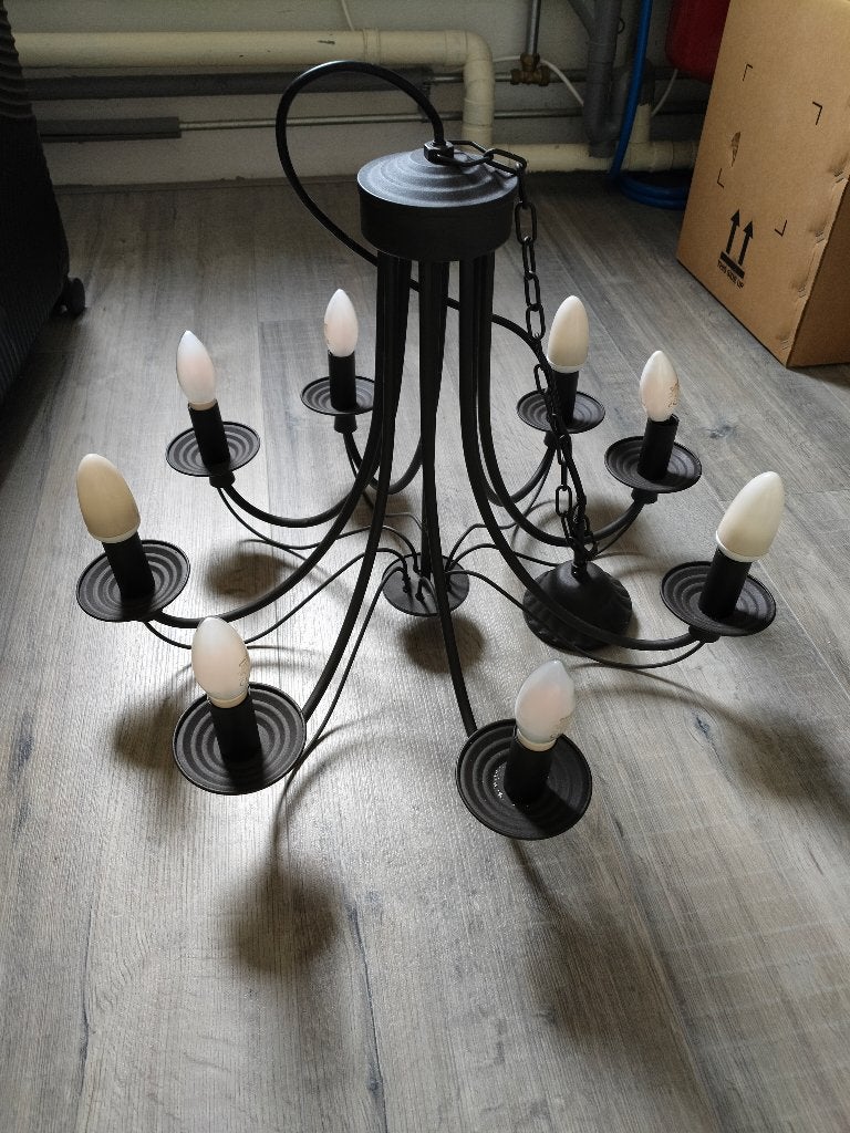 Kroonluchter lamp, Huis en Inrichting, Lampen | Kroonluchters, Ophalen, Gebruikt, Metaal