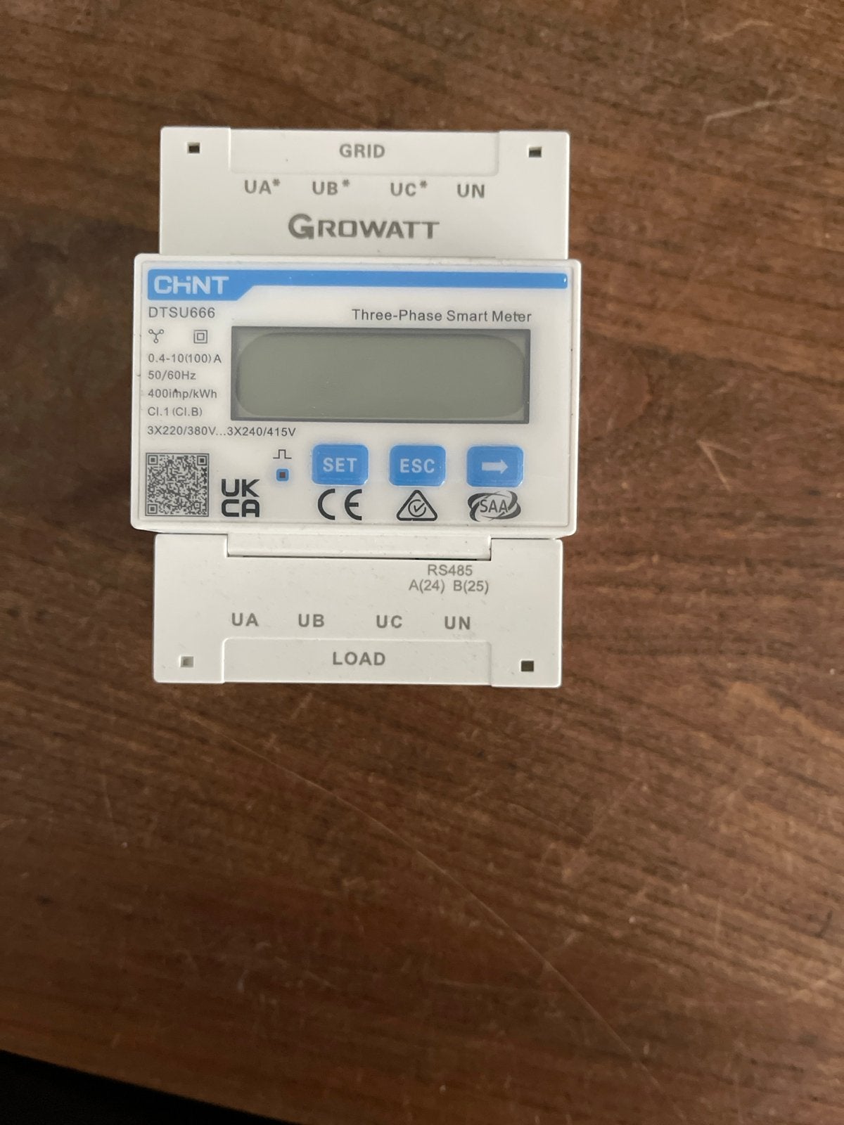 Growatt DTSU666 Driefase Slimme Energiemeter, Ophalen of Verzenden, Nieuw, Growatt, Overige typen