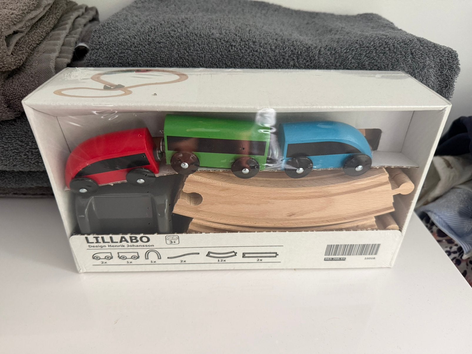 Lillabo treinset 20 delig, Ophalen, Nieuw