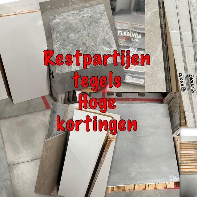 Restpartij tegels, Ophalen, 60 cm of meer, Nieuw, 5 tot 10 m²