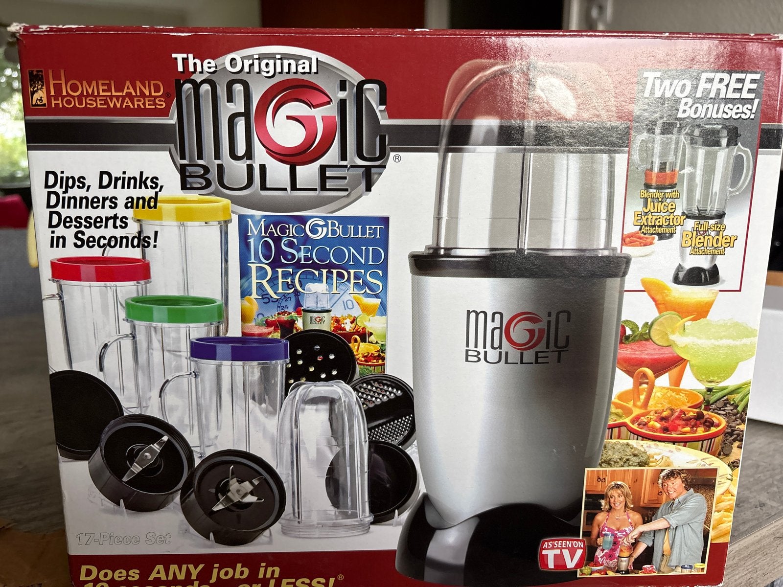 Nieuw Magic Bullet Blender - Complete Set met Extra's, Ophalen, Zo goed als nieuw, Blender