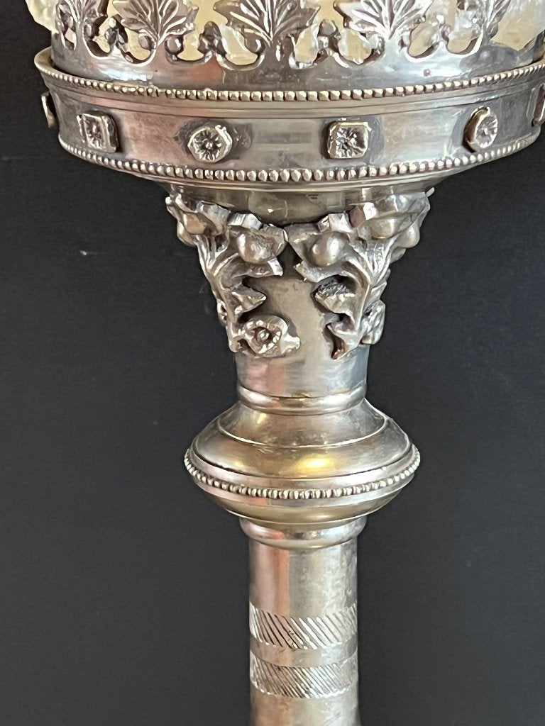 2 Altaar Kandelaars Kerk 44.5cm Set, Ophalen of Verzenden, Overige materialen
