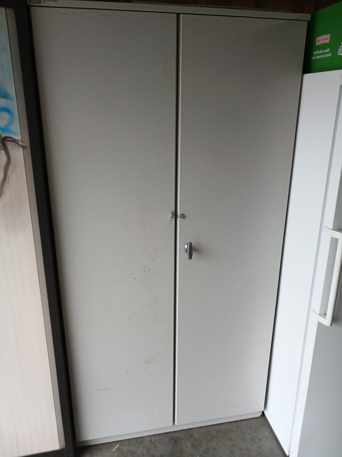 stalen archiefkast / garagekast (met legplanken), Ophalen, Gebruikt
