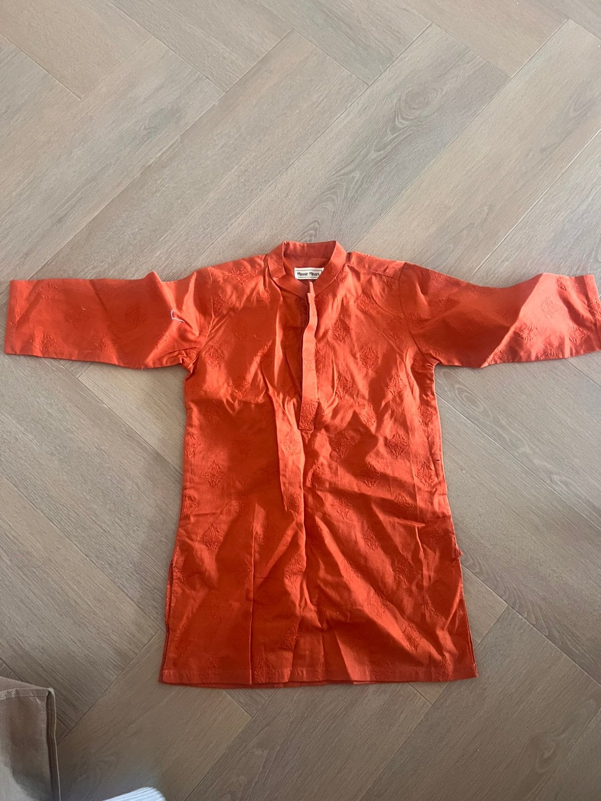 Indian bollywood kurta oranje maat 110-116, Ophalen of Verzenden, Nieuw, Meisje