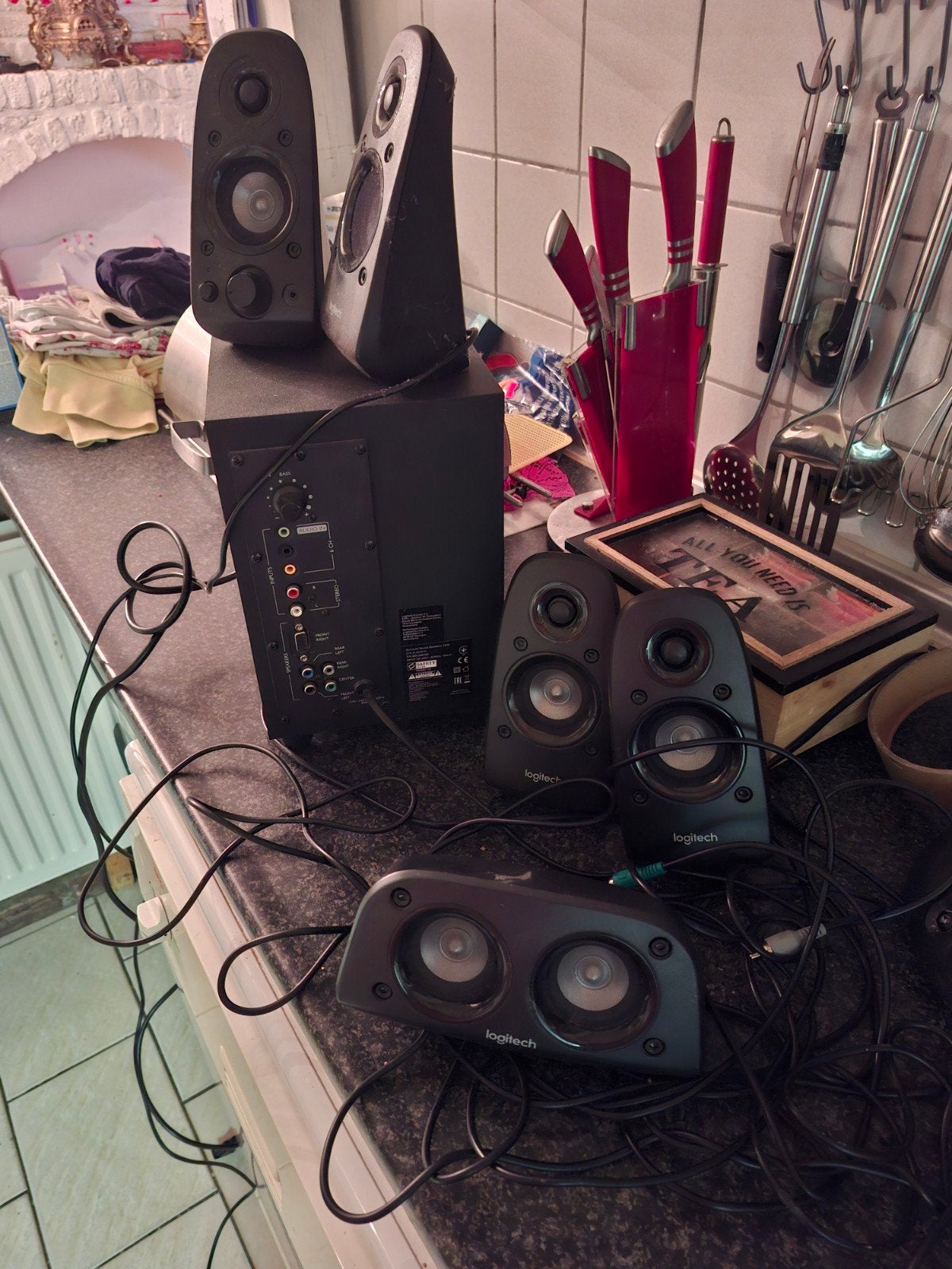 Logitech Z506 5.1 Surround Sound Luidsprekersysteem, Ophalen of Verzenden, Audiokanaal 5.1, Logitech