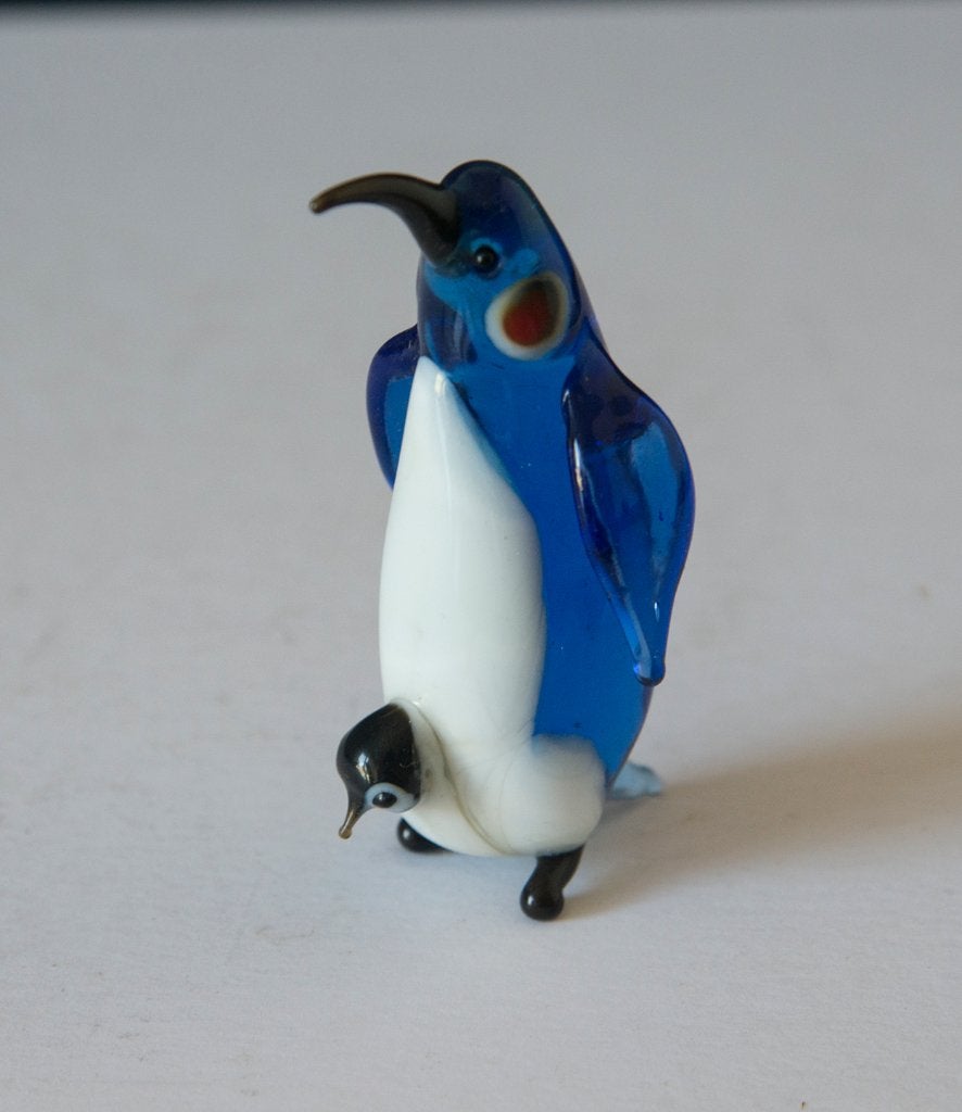 Grappig maar gedetailleerd glazen beeldje van pinguïn, Antiek en Kunst, Verzenden