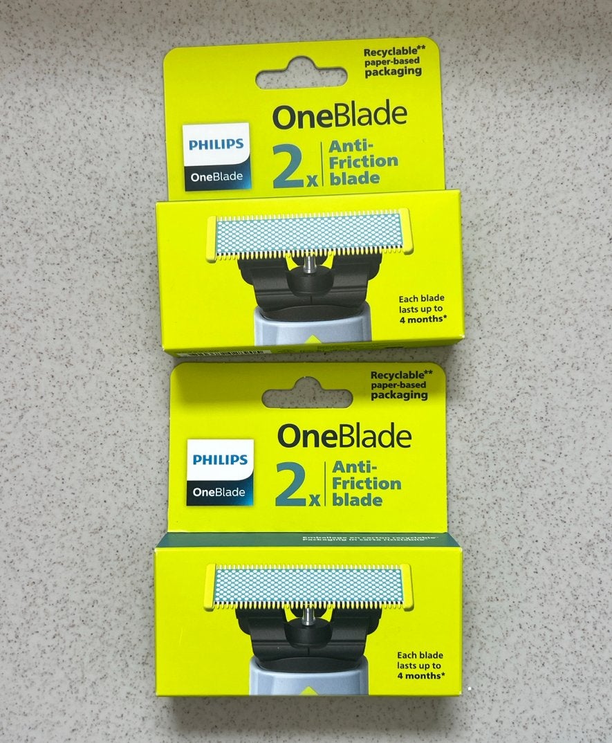 Philips OneBlade Anti-Friction Mesjes - 2 stuks per pakje, Verzenden, Nieuw