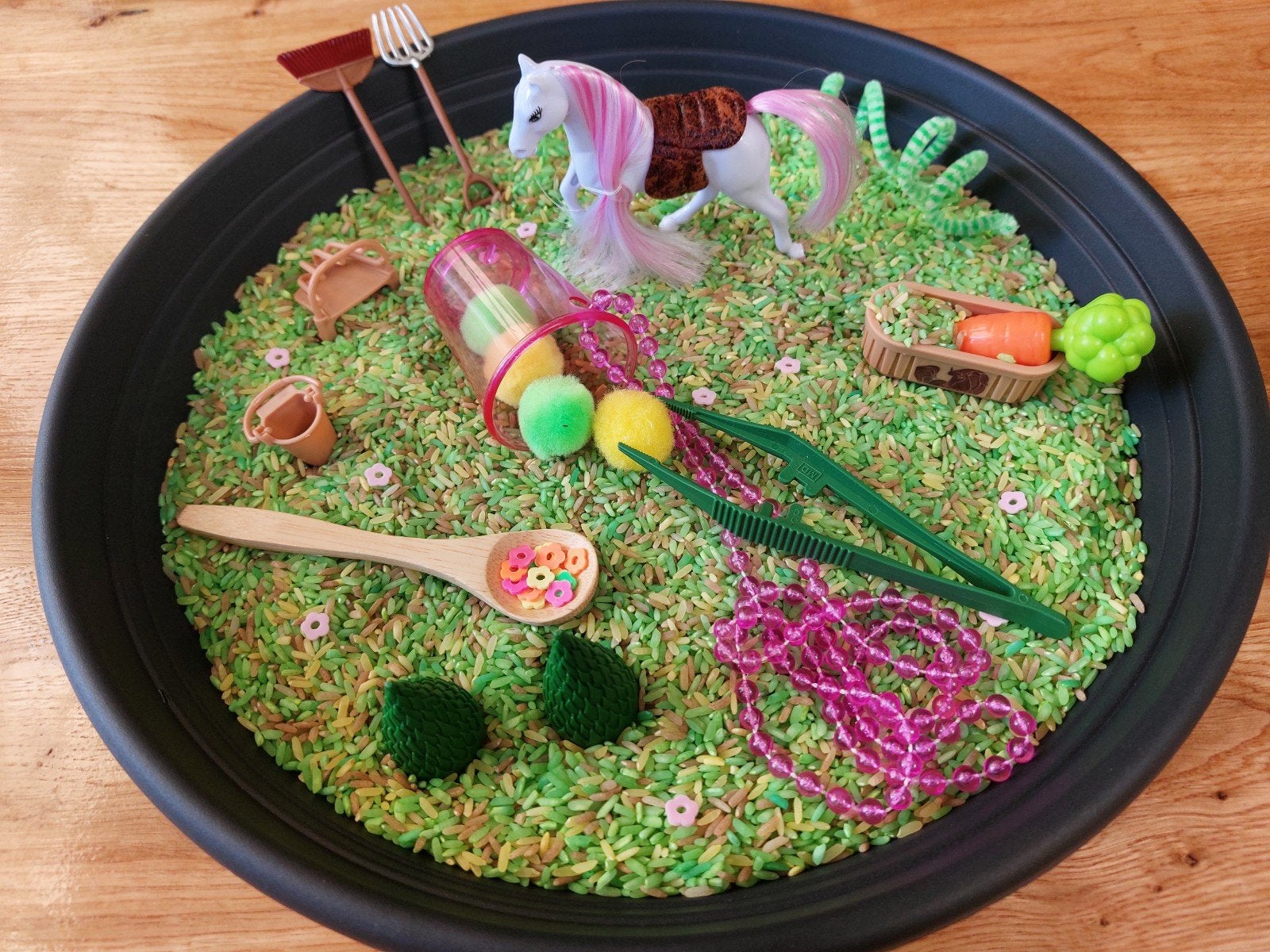 sensorische bak thema paarden, Kinderen en Baby's, Ophalen of Verzenden