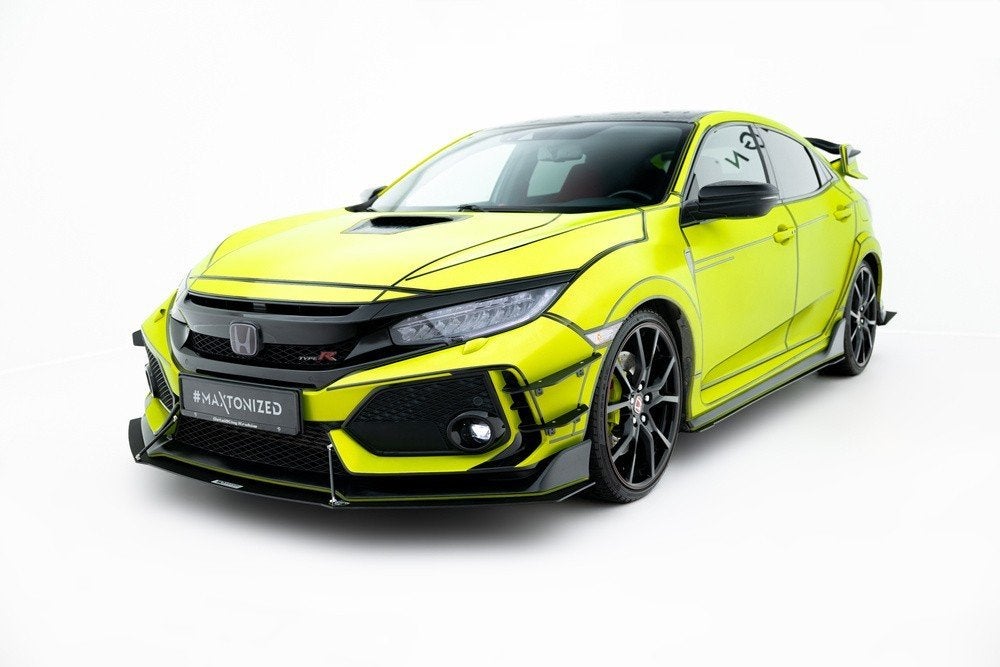 Voorlip splitter spoiler skirt canard - Civic type-R FK8 17+, Ophalen of Verzenden
