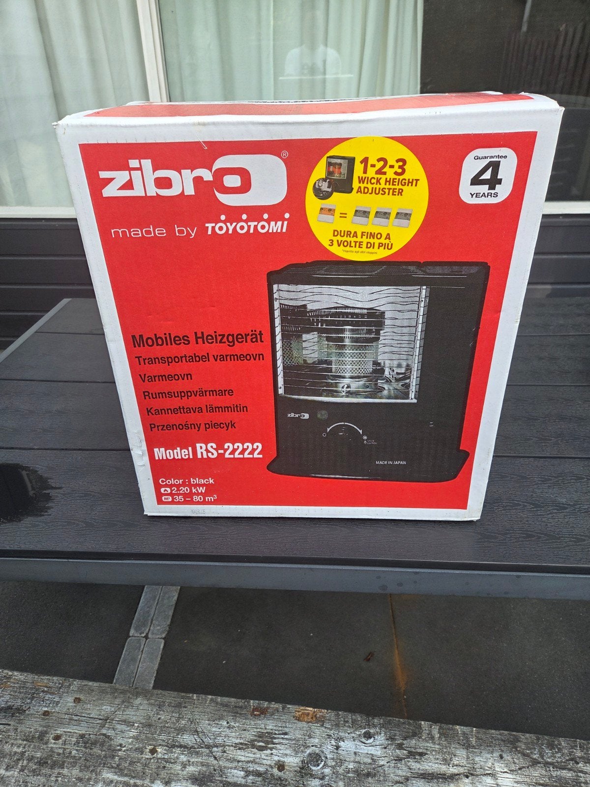 Zibro RS-2222 Petroleumkachel - Nieuw in doos, Huis en Inrichting, Ophalen of Verzenden, Nieuw, Overige brandstoffen