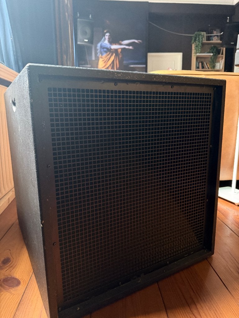 Tannoy VS15 HL Hornloaded Passief Subwoofer 15" 1600 watt, Gebruikt, Subwoofer, Basreflex, Ophalen