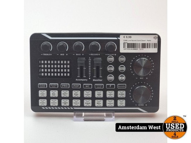 F998 Live Sound Card Zwart | Nette Staat, Muziek en Instrumenten, Flex Ltd., Zo goed als nieuw, https://flex.com/contact-us, Nobelstraat 10, 5807 GA Oostrum LB, Limburg, Nederland
