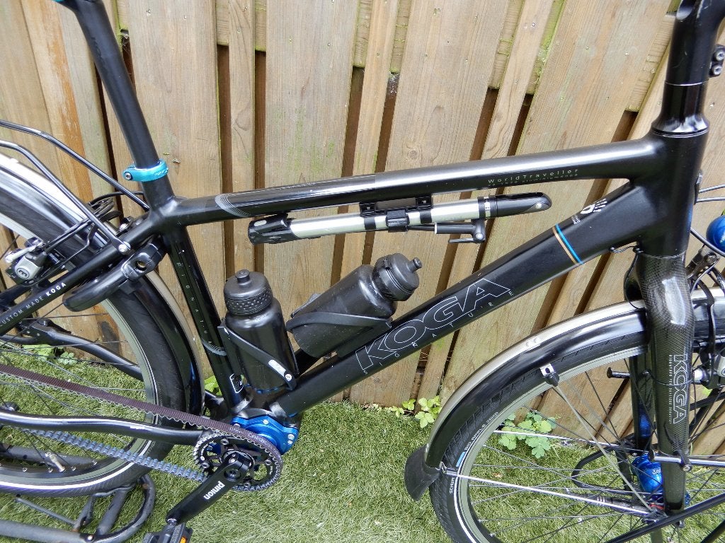 Koga WorldTraveller 29 Pinion 1.18+Magura+Riemaandrijving, Fietsen en Brommers, Ophalen, Velgrem, Zo goed als nieuw, 49 tot 53 cm