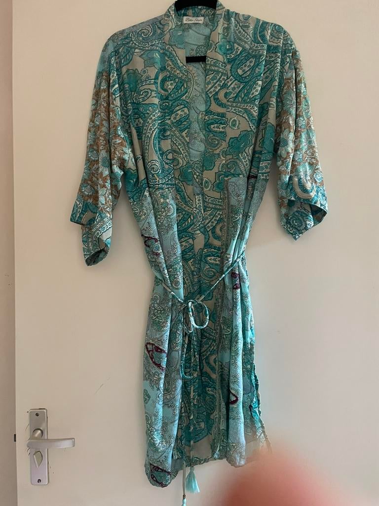 Strand/sauna) Kimono One Size., Ophalen of Verzenden, Nieuw, Groen