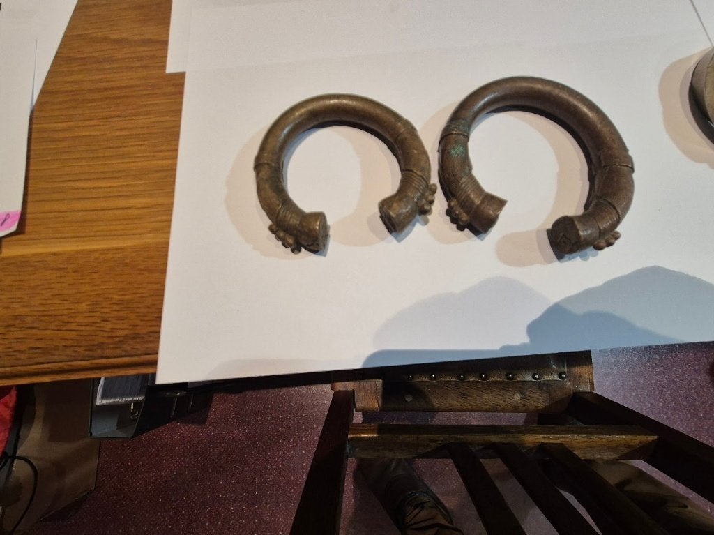 Nigeraanse Armbanden- Manilla- Brons, Ophalen of Verzenden, Brons