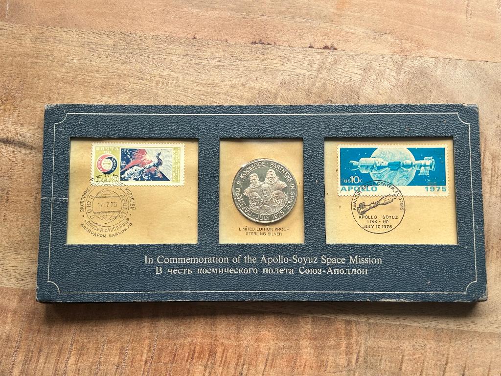 Zilveren Apollo missie munt, Ophalen of Verzenden, Noord-Amerika