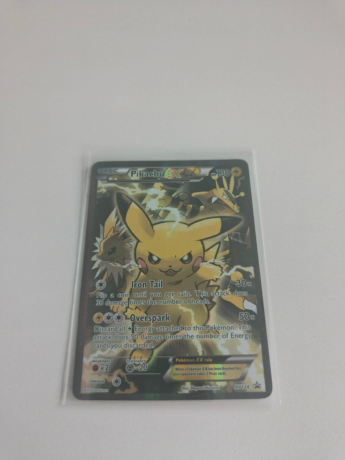 Pikachu Ex XY124 Promo Card, Ophalen, Zo goed als nieuw