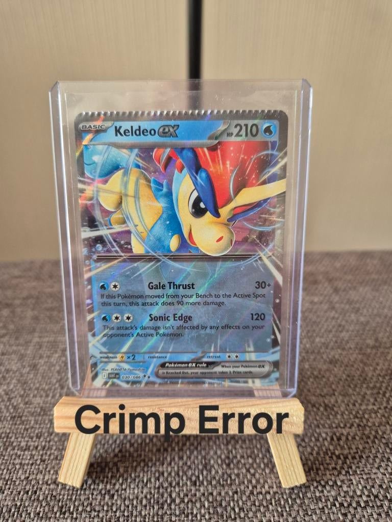 Keldeo EX 030/086 crimp error, Ophalen of Verzenden, Zo goed als nieuw