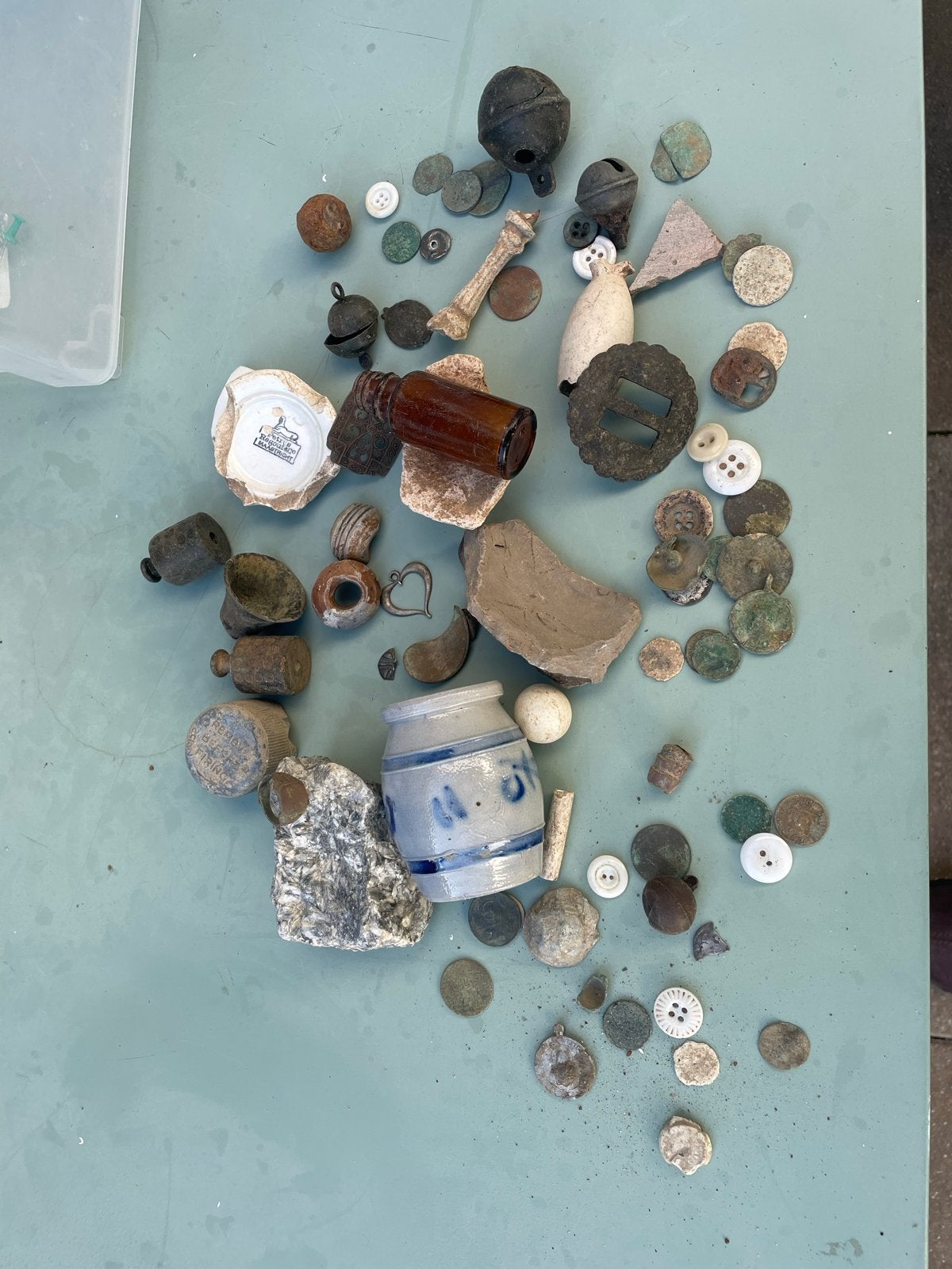 Diverse Bodemvondsten: Aardewerk, Munten, Gewichten & Meer, Ophalen of Verzenden, Gebruikt
