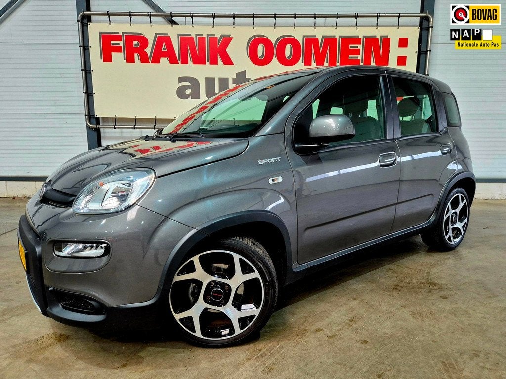Fiat Panda 1.0 Hybrid 70PK Sport + NAP|DAB+|Elek. Pakket|Blu, Stof, Panda, 4 stoelen, Origineel Nederlands