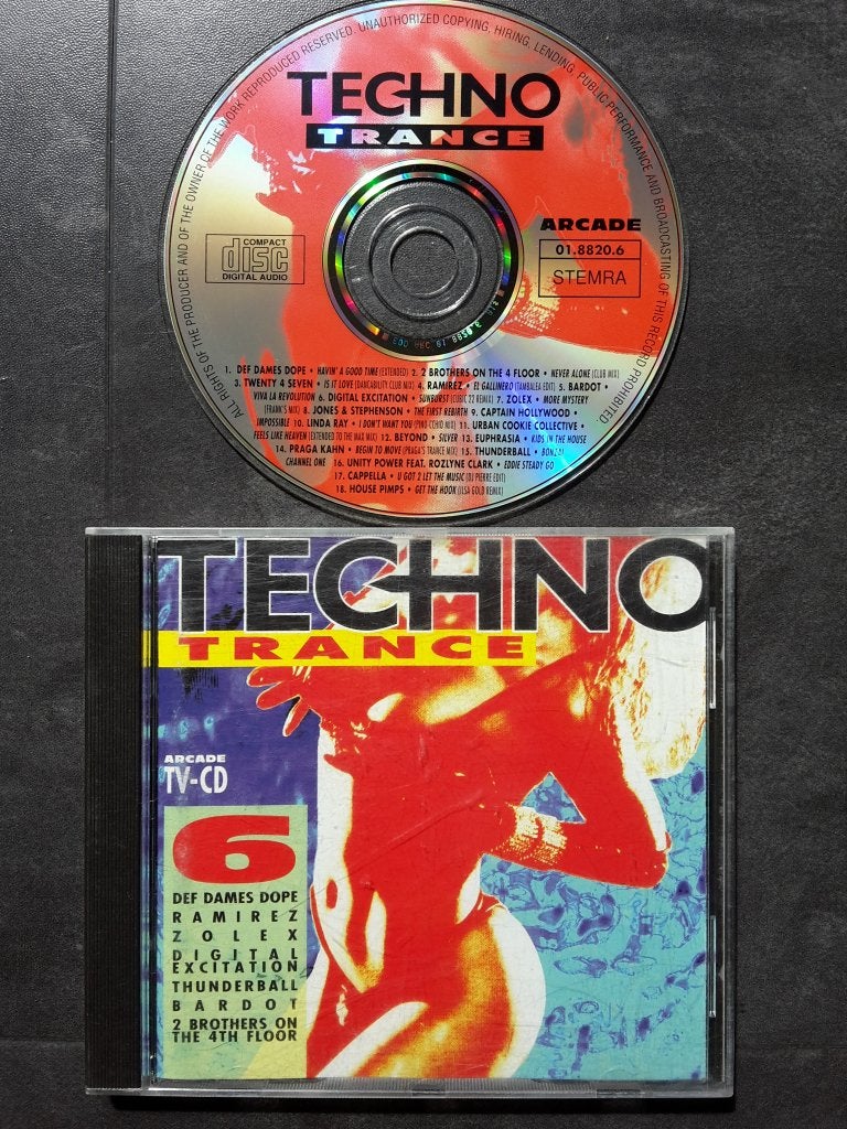 CD - Techno trance 6 - Oldschool house Hardcore, Ophalen of Verzenden, Zo goed als nieuw, Hardcore, Verzamelalbum