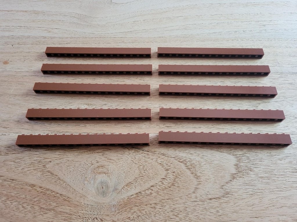 Partij J729=10x Nieuwe Lego stenen 1x16 (Meerdere setjes)