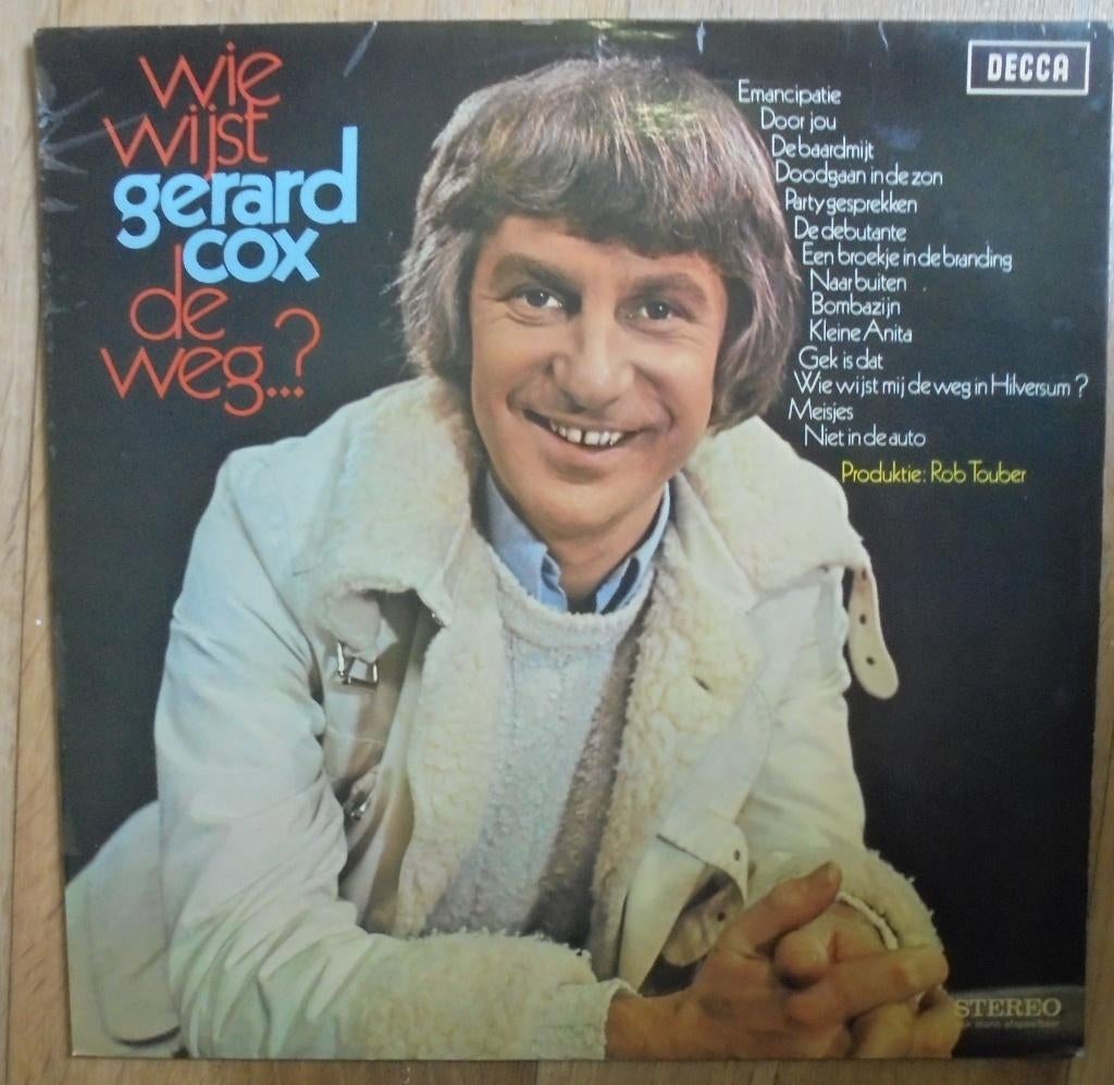 cabaret LP GERARD COX wie wijst Gerard Cox de weg ?, Ophalen of Verzenden, Zo goed als nieuw, 12 inch, Levenslied of Smartlap