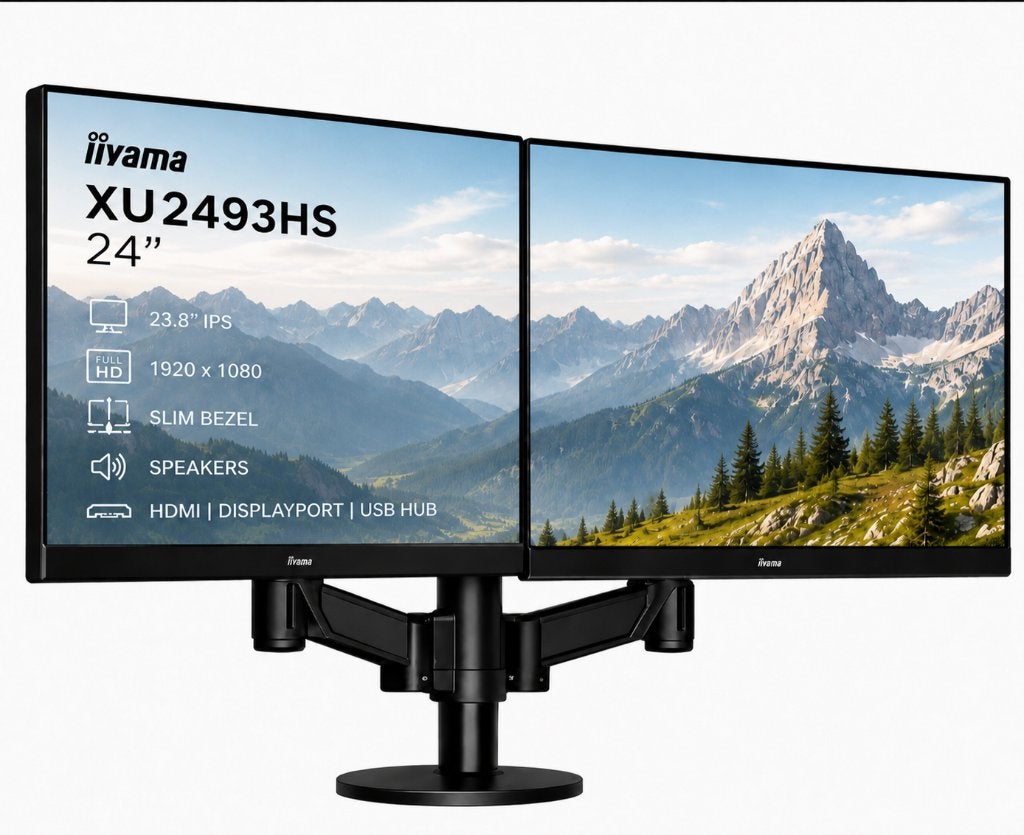 iiyama ProLite XU2493HS-B1, IPS, In hoogte verstelbaar, Nieuw, Full HD