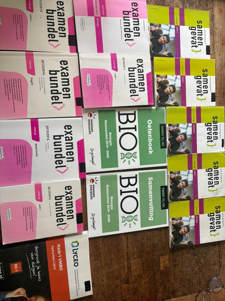Exambundels Biologie, Nask 1/2, Economie, Engels, Boeken, Schoolboeken, Ophalen of Verzenden, Zo goed als nieuw, VMBO, Biologie