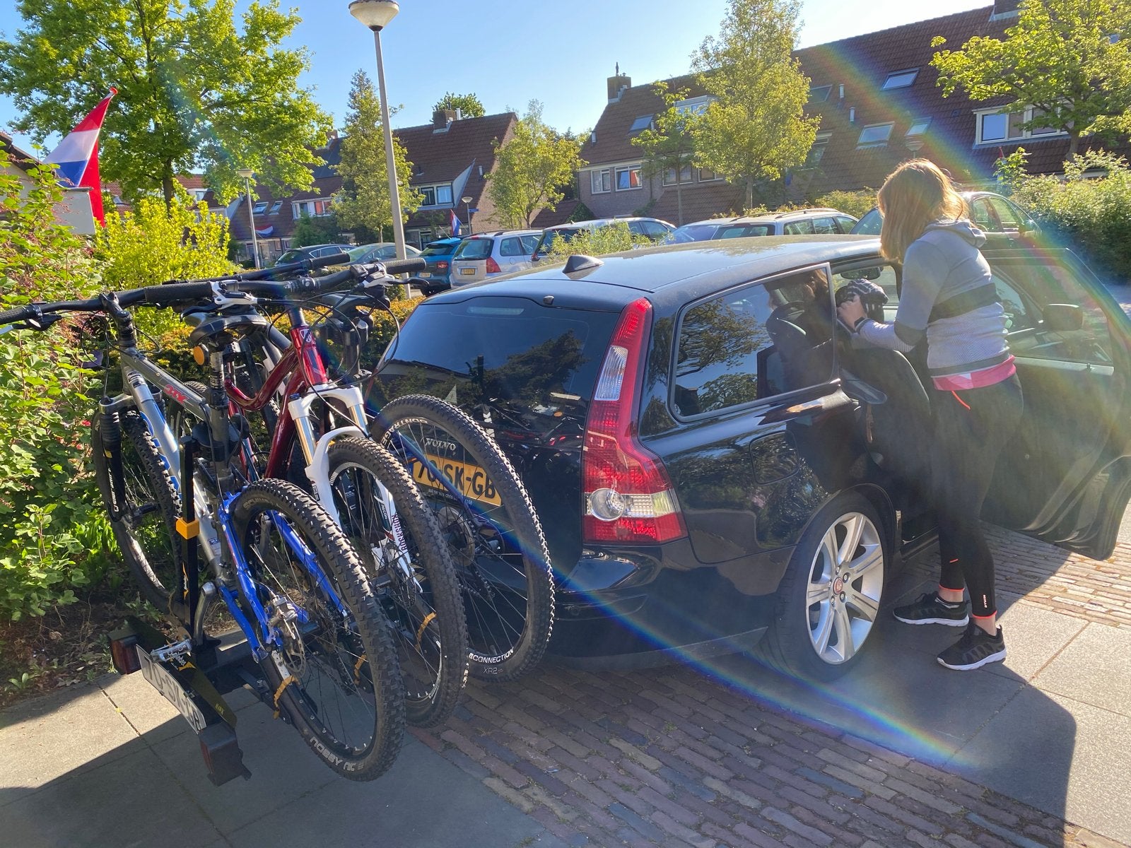 Spinder Hawk fietsendrager voor 3 fietsen, Auto diversen, Ophalen, 3 fietsen of meer, Gebruikt, Trekhaakdrager