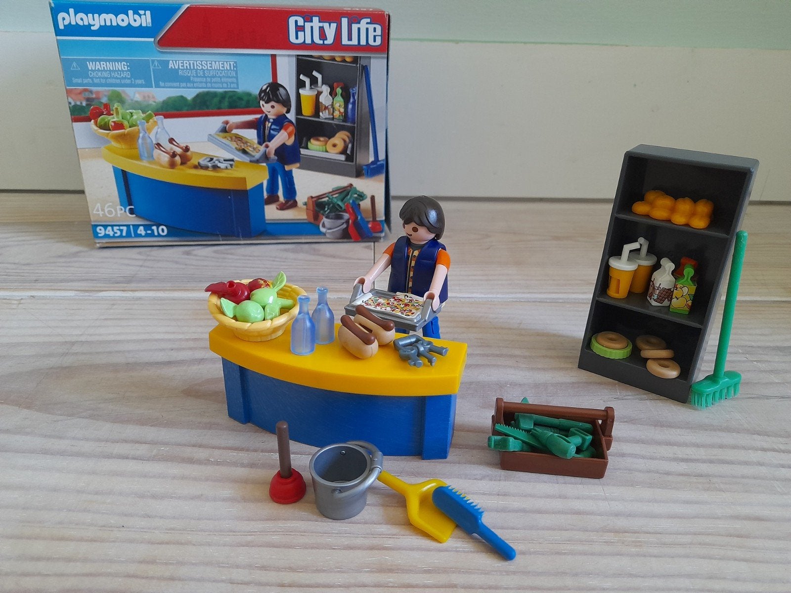 Playmobil kantine COMPLEET (9457), Ophalen of Verzenden, Zo goed als nieuw, Complete set