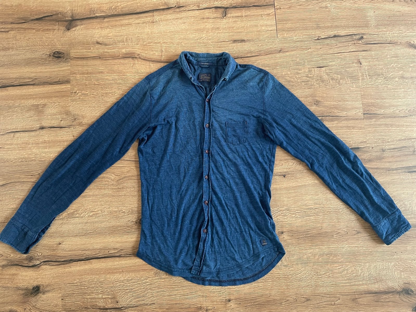 Dstrezzed heren overhemd maat S, Ophalen of Verzenden, Zo goed als nieuw, Blauw, Halswijdte 39/40 (M)