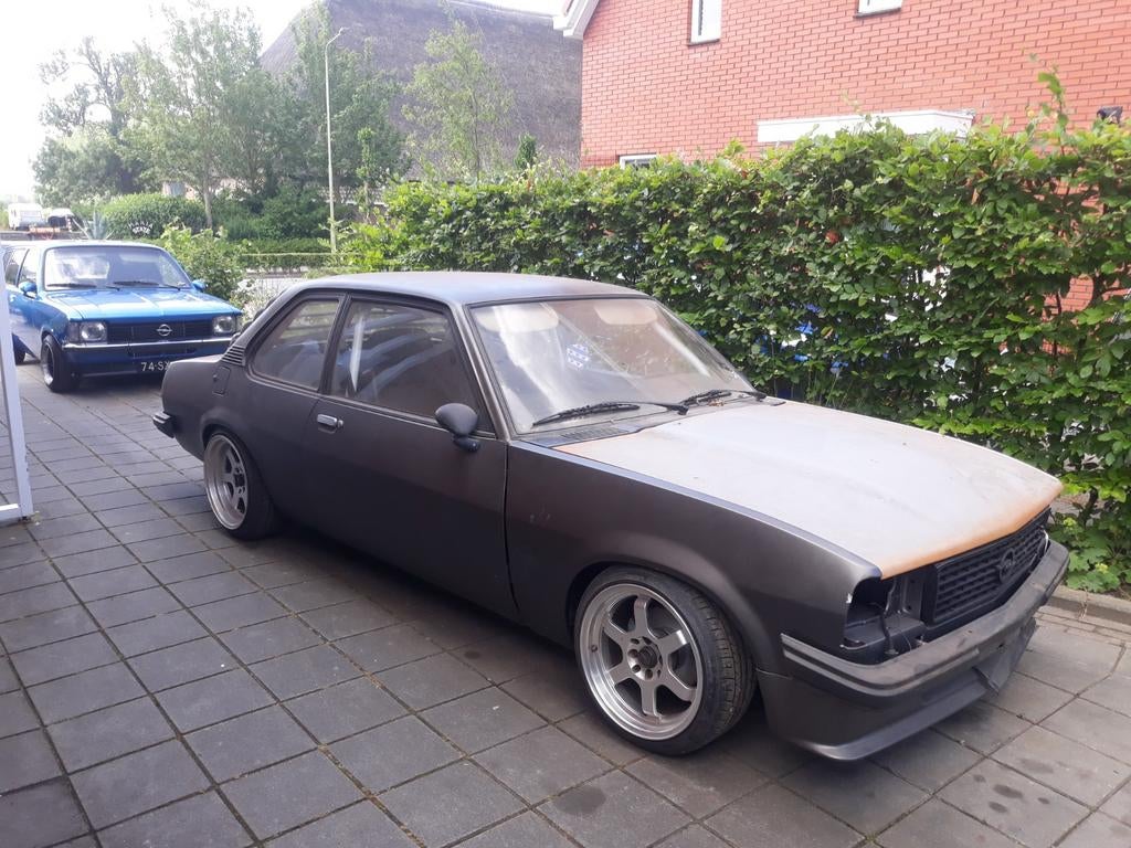 Opel ascona b 2drs c20xe project, Achterwielaandrijving, Zwart, 995 kg, Origineel Nederlands