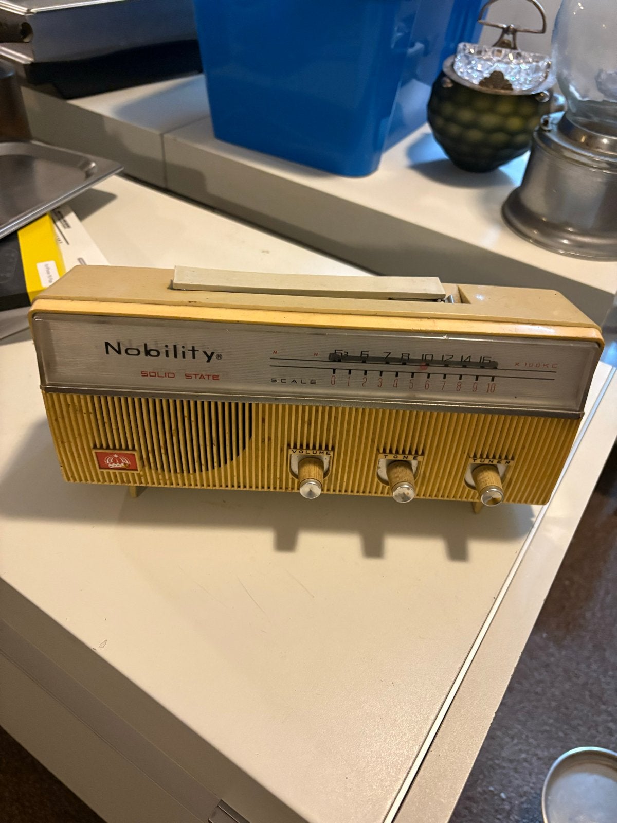 Nobility vinted radio - Niet getest, Ophalen of Verzenden, Niet werkend, Radio