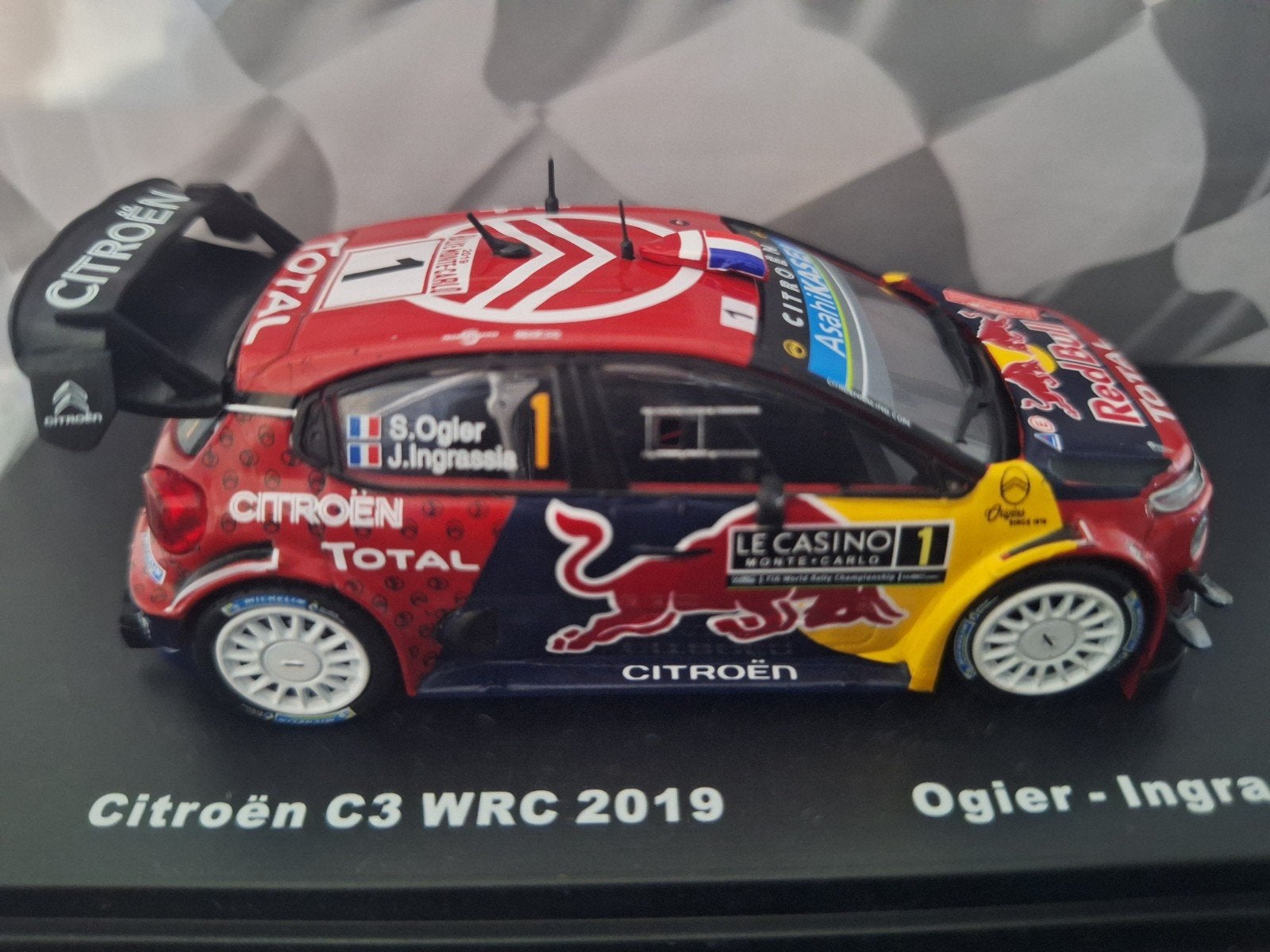 Citroën C3 #1 WRC Rally Monte Carlo Schaal 1:43, Overige merken, Atlas, Auto, Atlas
