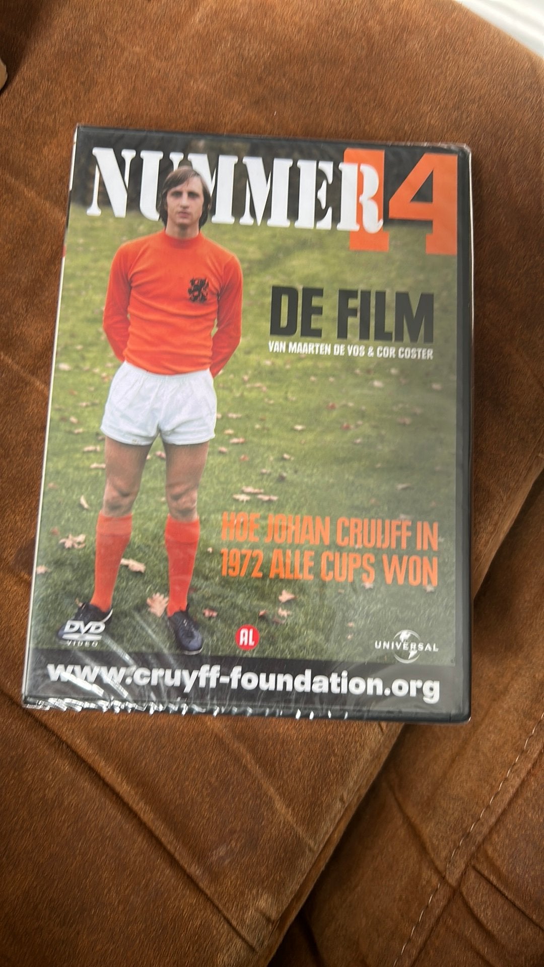 Nummer 14 - johan Criijff, Cd's en Dvd's, Ophalen of Verzenden, Zo goed als nieuw