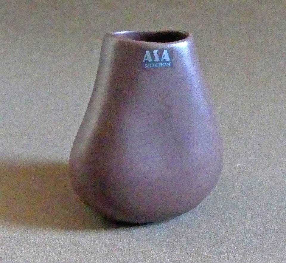 ASA vaasje vintage vaas mat bruin West-Germany, Ophalen of Verzenden, Gebruikt, Overige kleuren